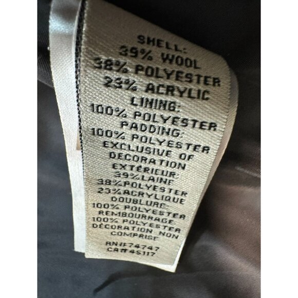 Bob Timberlake Womens Houndstooth Wool Blend Quilted Vest XS Gray & Black - Picture 5 of 13